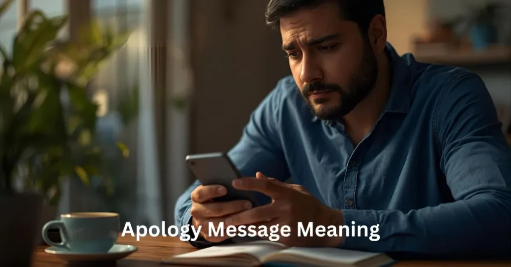 Apology Message Meaning