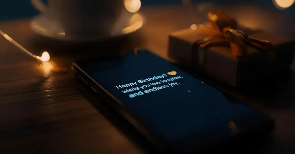Birthday Wishes Sent as Text Message
