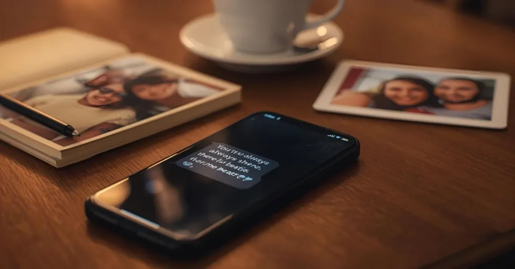 Friendship Messages Sent as Text Message