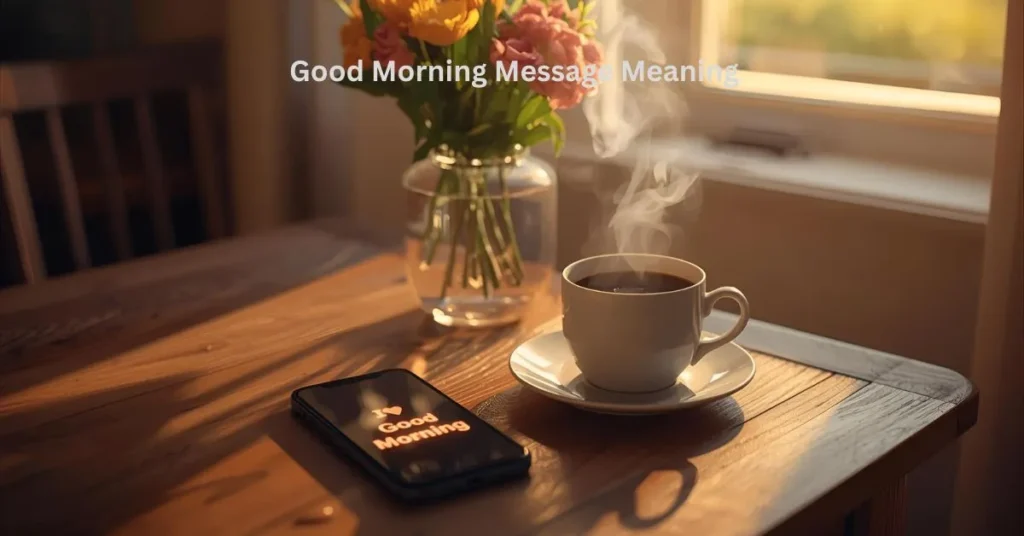 Good Morning Message Meaning
