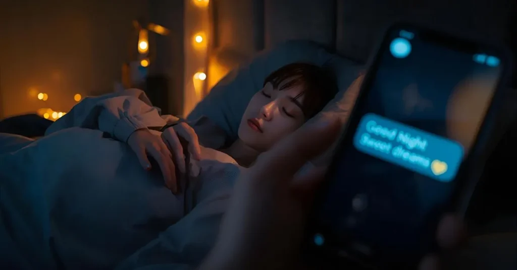 Good Night Messages Sent as Text Message