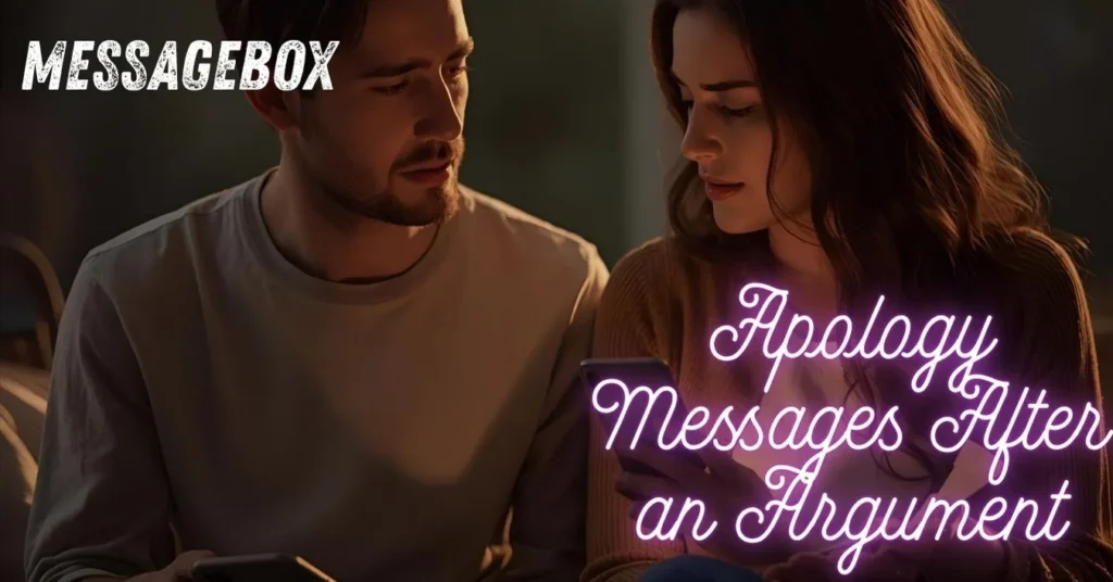 Apology Messages After an Argument