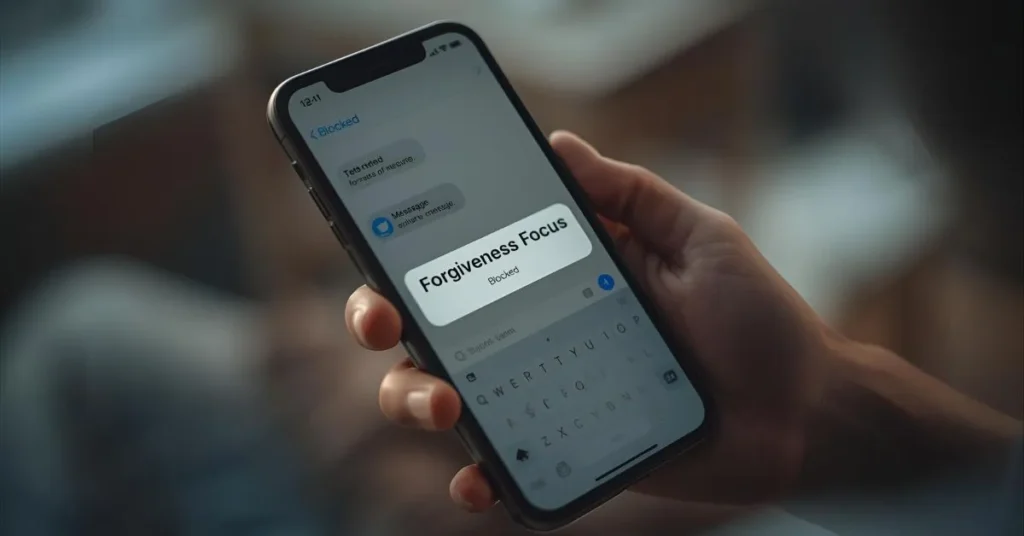 Blocked Text Message – Forgiveness Focus