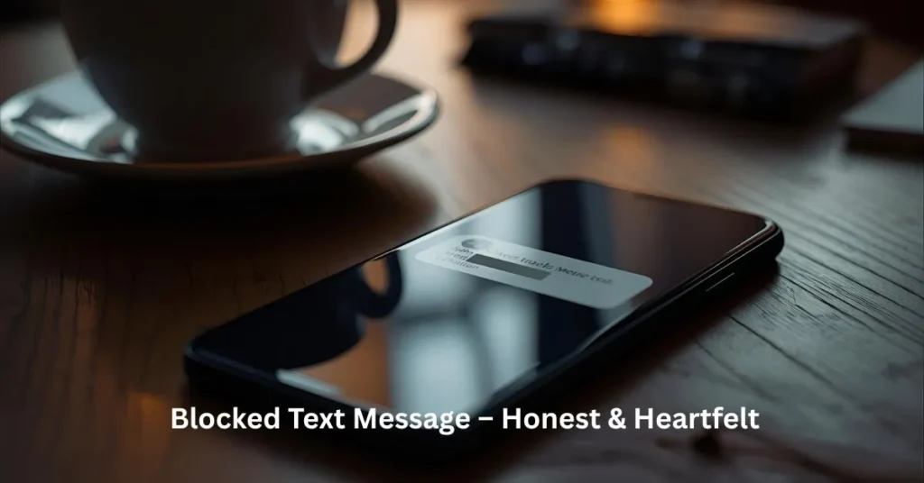 Blocked Text Message – Honest & Heartfelt