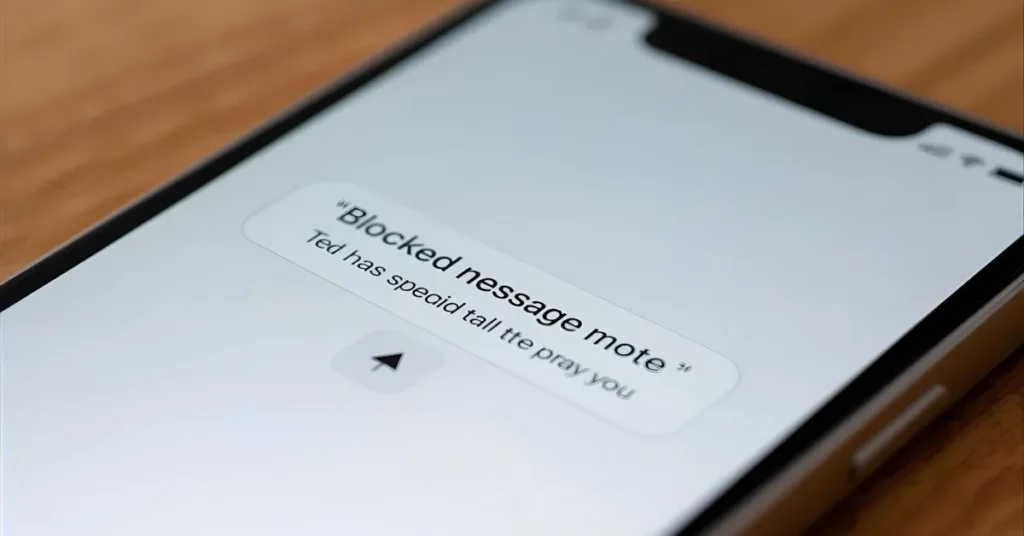 Blocked Text Message – Short & Simple