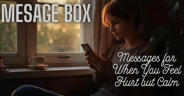 Messages for When You Feel Hurt but Calm