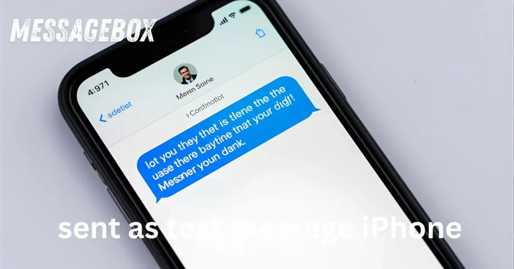 sent as text message iPhone