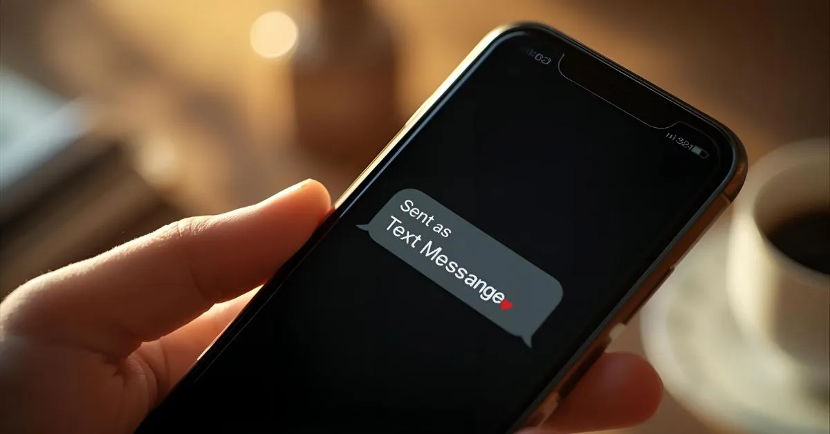 sent as text message