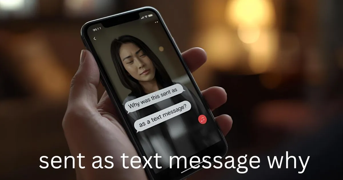 sent as text message why