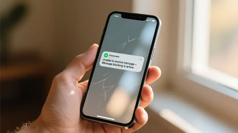 unable to receive message message blocking is active