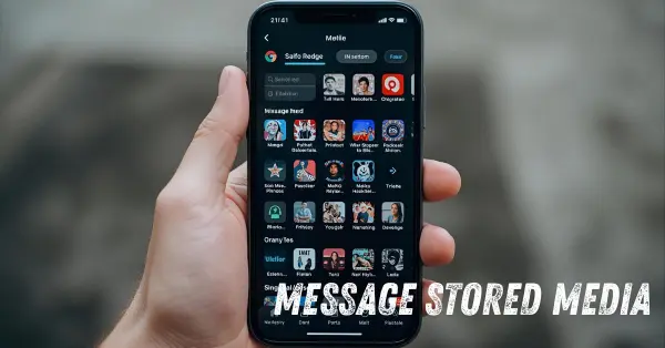 message stored media