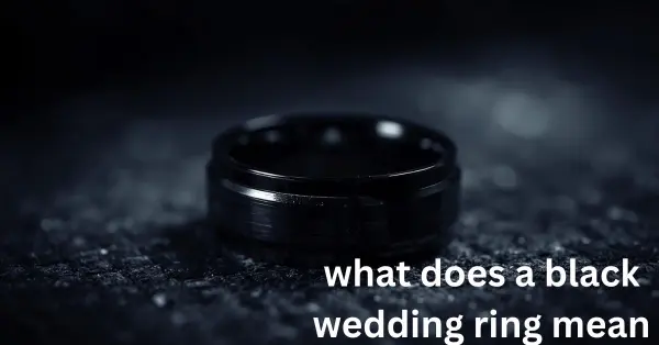 what does a black wedding ring mean