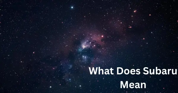 What Does Subaru Mean